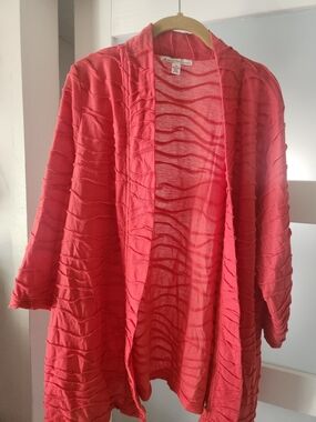 JM Collection Coral Pink  Cover-Up.